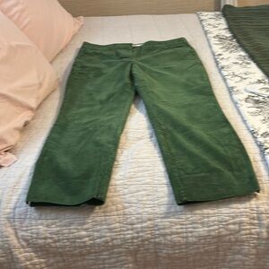 Boden green straight leg cords size 12 US